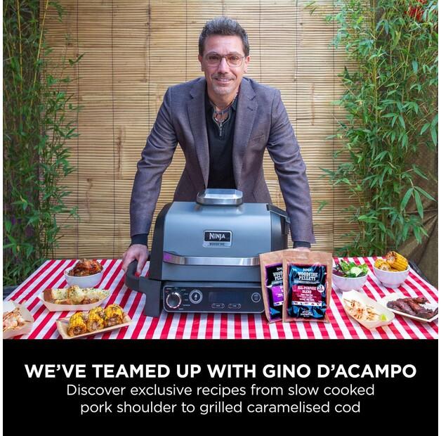 Electric Grill Ninja Woodfire Electric Outdoor Grill & Smoker (OG701UK)