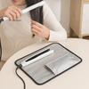 Heat Resistant Flat Iron Case Travel Hair Straightener Mat & Pouch Curling Iron Holder Organizer for Hair Styling Tools