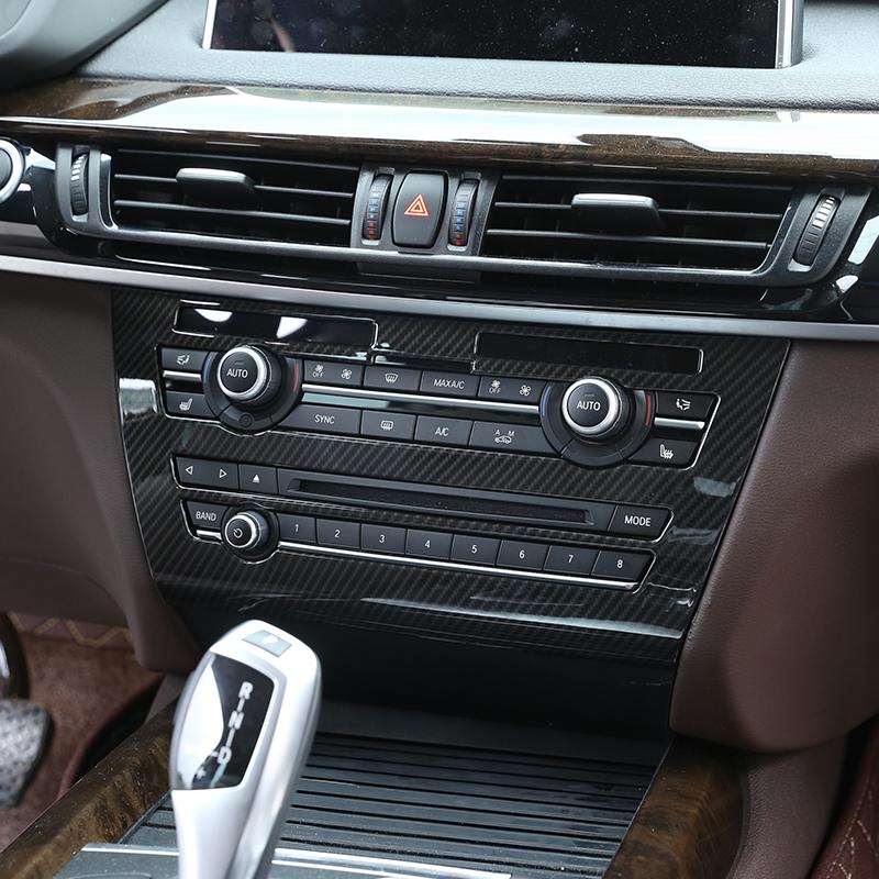 Per BMW X5 F15 X6 F16 2014-2018, Volante, Cruscotto, Console Leva del Cambio, Adesivo Pannello, Copertura Trim Interni Auto in Fibra di Carbonio