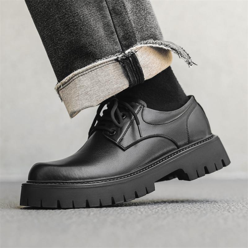 Модные кожаные туфли мужские свадебные вечерние формальные оксфорды деловые повседневные — фото 5