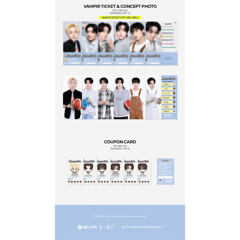 ENHYPEN - [ENHYPEN WORLD Coupon Card Collection] CAMPUS LIFE GIFT ver.