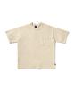 Peullukeu Slam Logo Pigment Pocket Short Sleeve T-Shirt Light Beige Fst401
