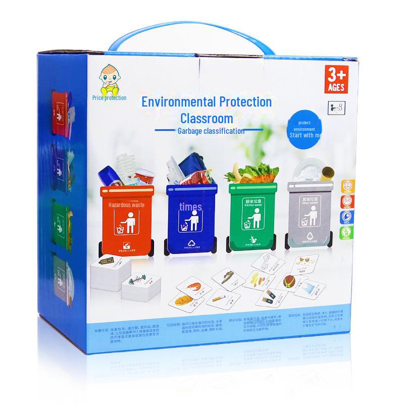 Gioco Educativo per Bambini sulla Classificazione dei Rifiuti - Giocattoli da Tavolo per l'Apprendimento Precoce