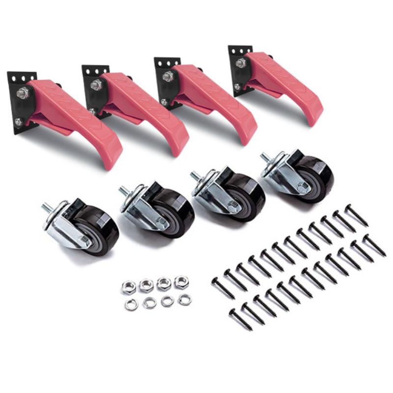 

Розовые износостойкие колеса для деревообрабатывающего верстака, грузоподъемность 200 кг, универсальные колеса, портативные транспортные аксессуары 4pcs