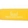 Excellent GUCCI belt G logo buckle leather Yellow blue leather mens 709954 Used