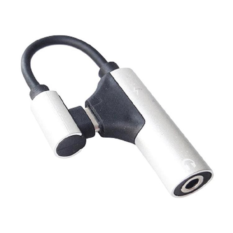 

USB C на 3.5 мм аудіоадаптер Type C до навушників Dongle Конвертер Навушники Додатковий адаптер для смартфона Планшета срібний