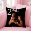 Legendärer HipHop Amerikanischer Rapper TTupac SShakur Kissenbezug Kissenhülle Weicher Hautfreundlicher Stoff Verdeckter Reißverschluss