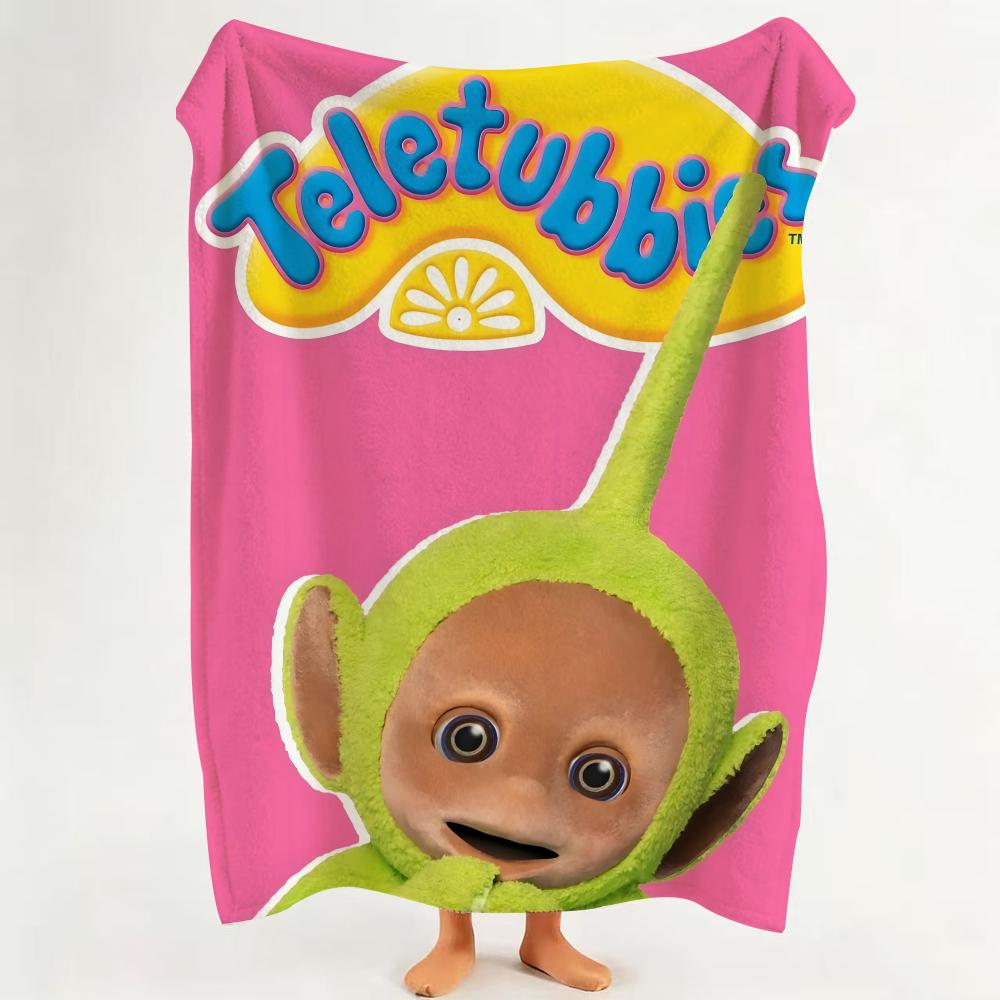 Cartoon T Teletubbies Flannel Blanket Suitable for Sofa Living Room Bedroom