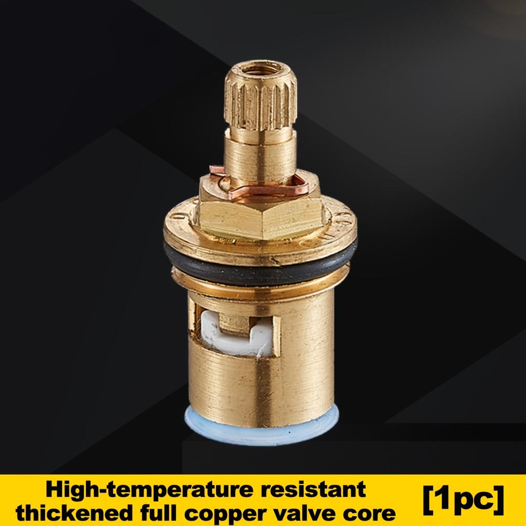 1/2pcs Brass Ceramic Cartridge Faucet Valve Stem for Bathroom Sink, Durable Replacement Faucet Stem, Universal Connector Thread