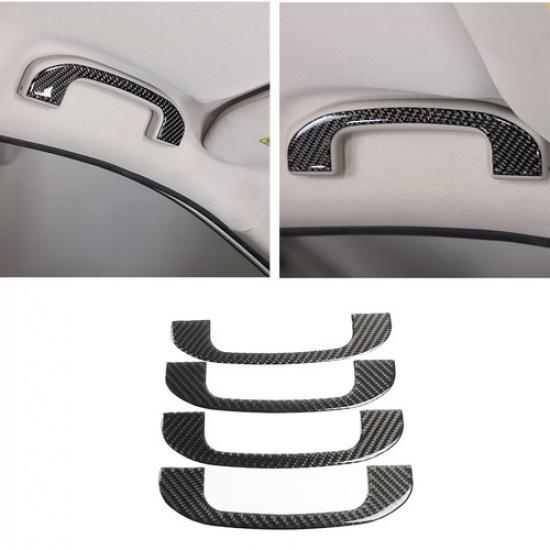 Soft Carbon Fiber Interior Roof Handle Sticker For Nissan Pathfinder 2013-18