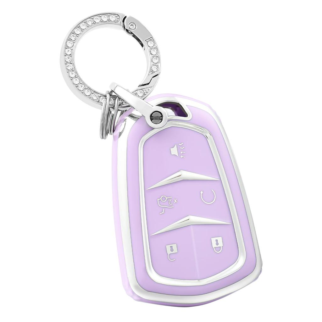 Premium Soft TPU Key Fob Cover Case Shell for Cadillac Escalade CTS XTS ATS STS XT4 XT5 CT6 SRX Smart Key Holder Car Accessori