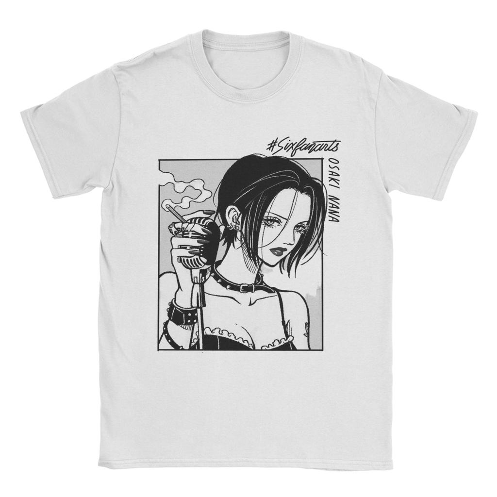 NANA T Shirts Men Women Cotton Funny T-Shirts O Neck Anime Nana Osaki Tees Short Sleeve Tops Plus Size