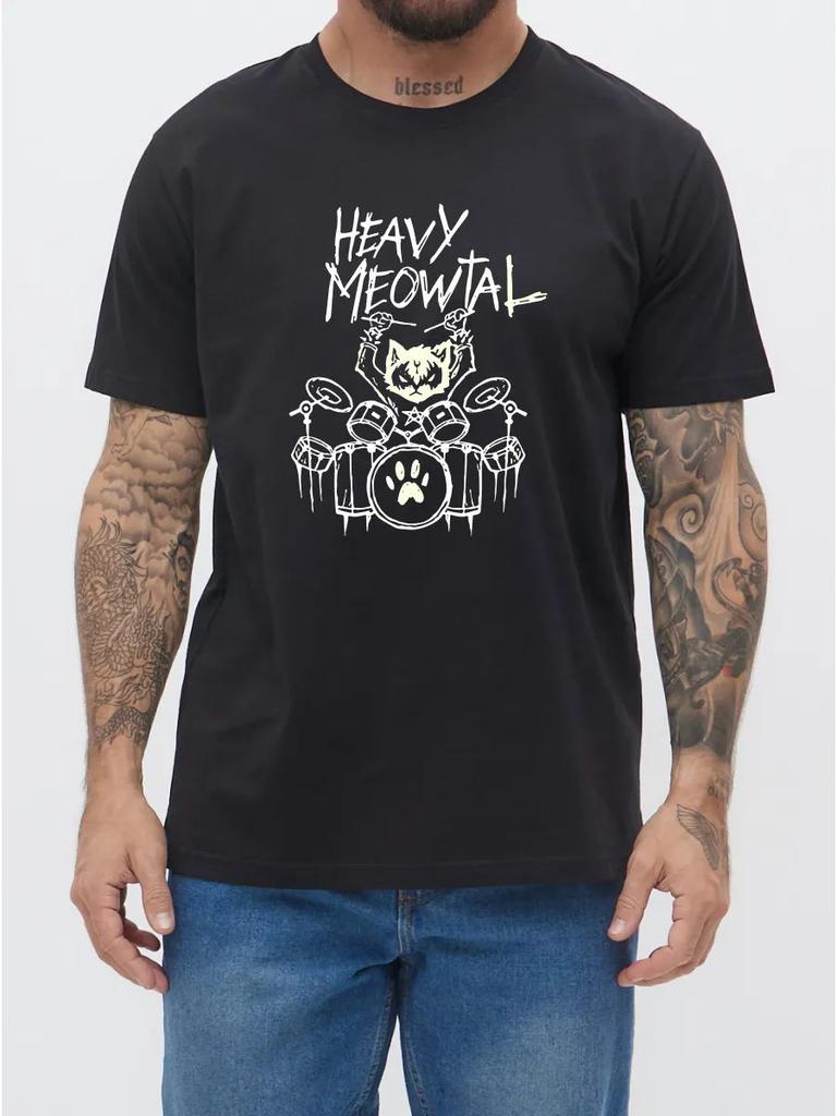 Black Metal Cat (Heavy Metal) T-shirt