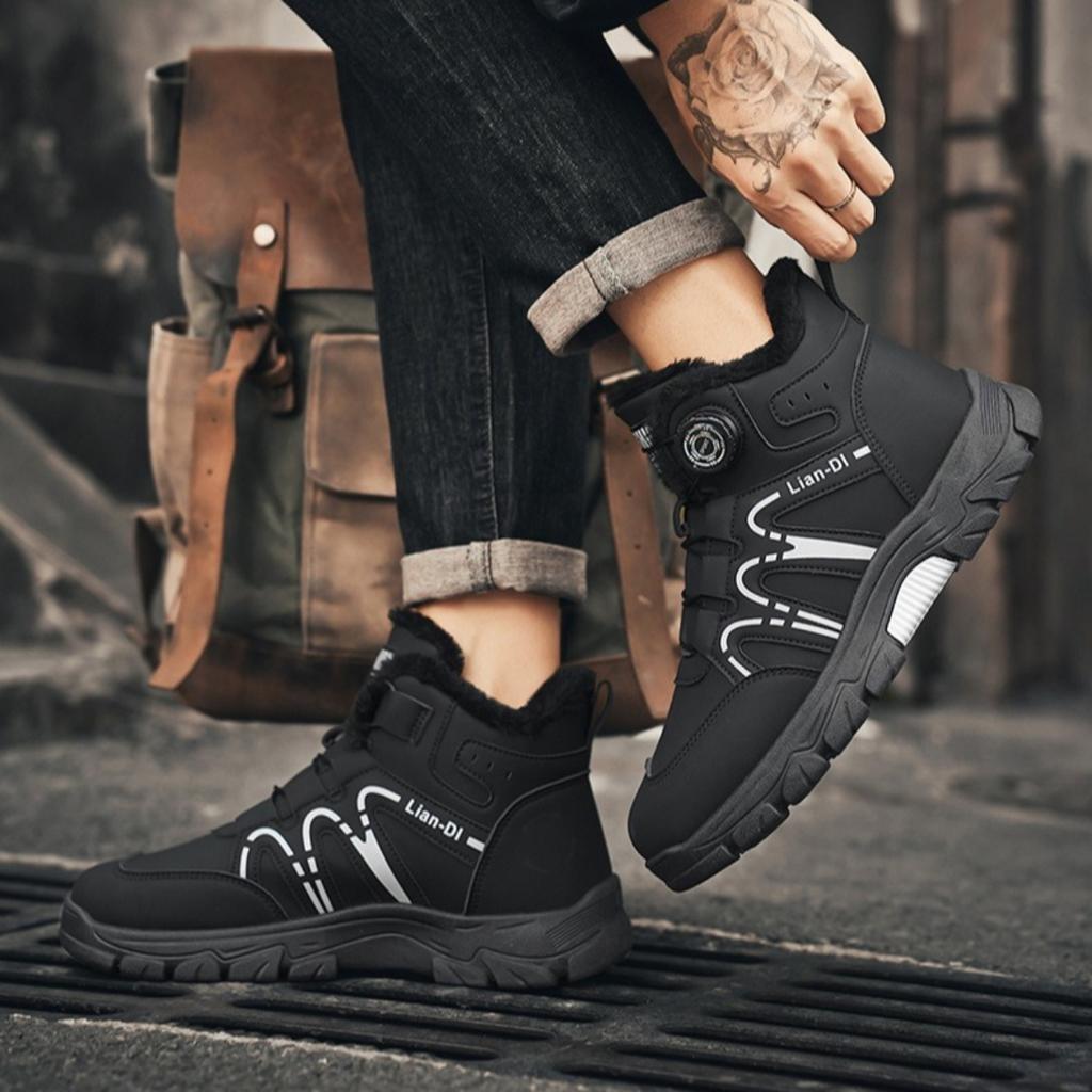 Velvet Shoes, Thick Shoes, Cotton Shoes, Men's Shoes, Warm Shoes, Martin Boots, Breathable, Casual Shoes, Sports Shoes
