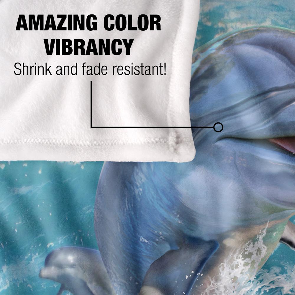 JQ Licensing Jlo Silky Dolphin Jumpers Supersoft Blanket