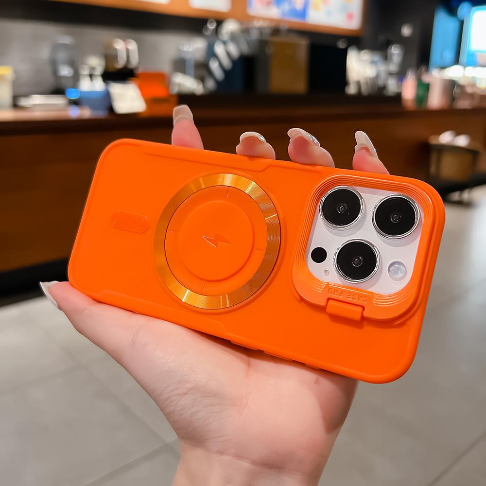 Phone Case For iPhone 11 13 16 Pro Max Case iPhone 13 14 15 Pro Max 12 13 Pro Max Blade Large Lens Invisible Bracket Mobile Phone Case