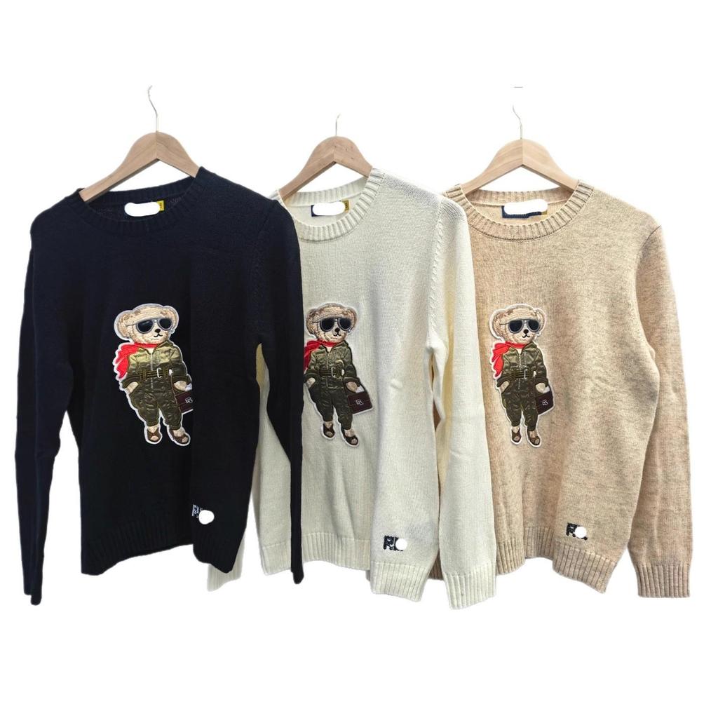 Women's High-Quality Wool Cashmere Teddy Bear Sweater, Autumn/Winter 2025
