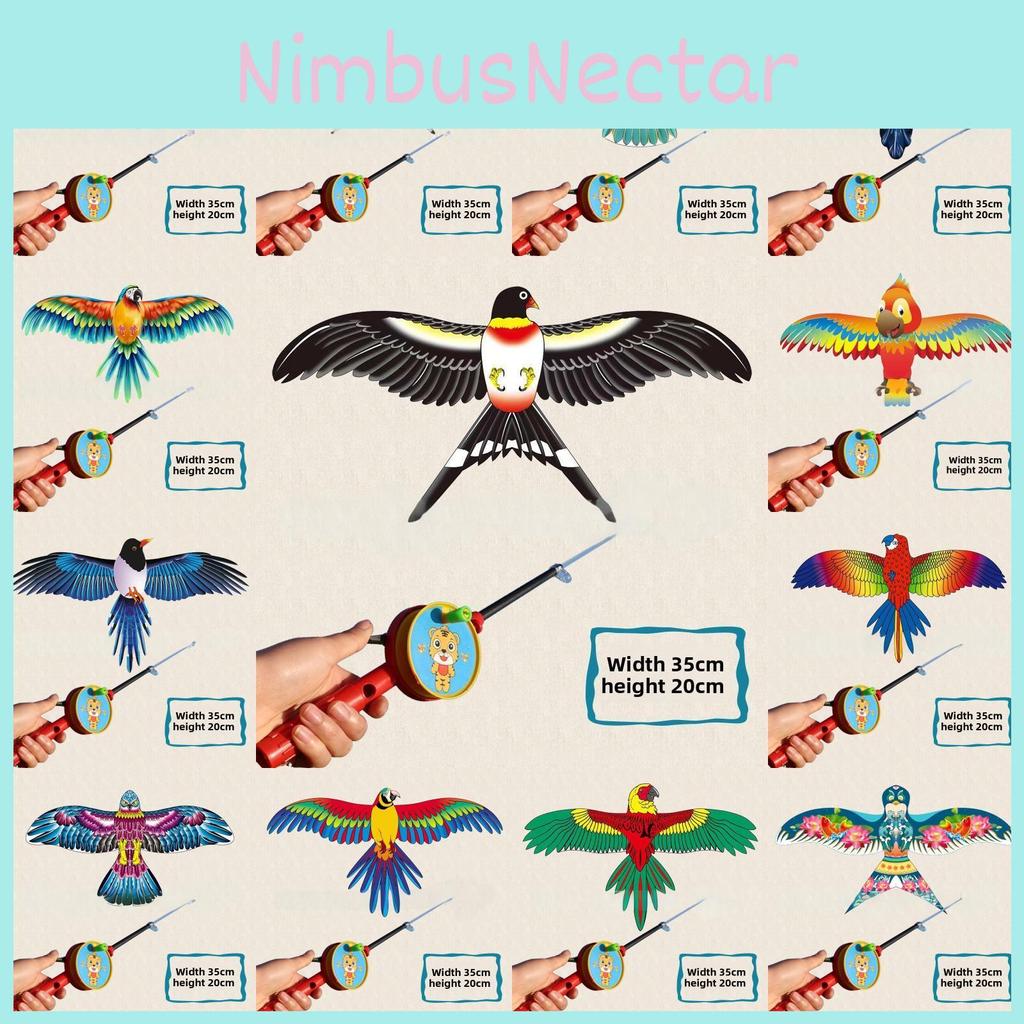 Traditional Eagle Swallow Plastic Kite With Carbon Rod Frame For Kids Outdoor Play