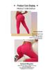 Seamless High Waist V-Cut Yoga Pants - Solid Color, Peach Lift, Cropped Length