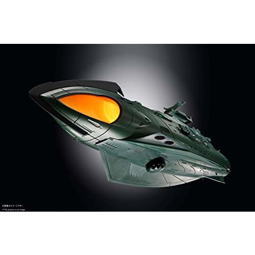 TAMASHII NATIONS Soul of Chogokin GX-89 Space Battleship Yamato 2202 Garmillas Space Armored Ship, Approximately 240mm Long, Die-Cast & ABS Painted Mo
