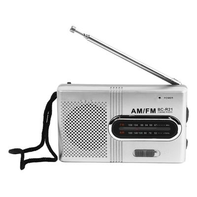 Radio Player Pointer Type Portable Stable Signal Battery Operated Clear Sound for Morning Exercise
