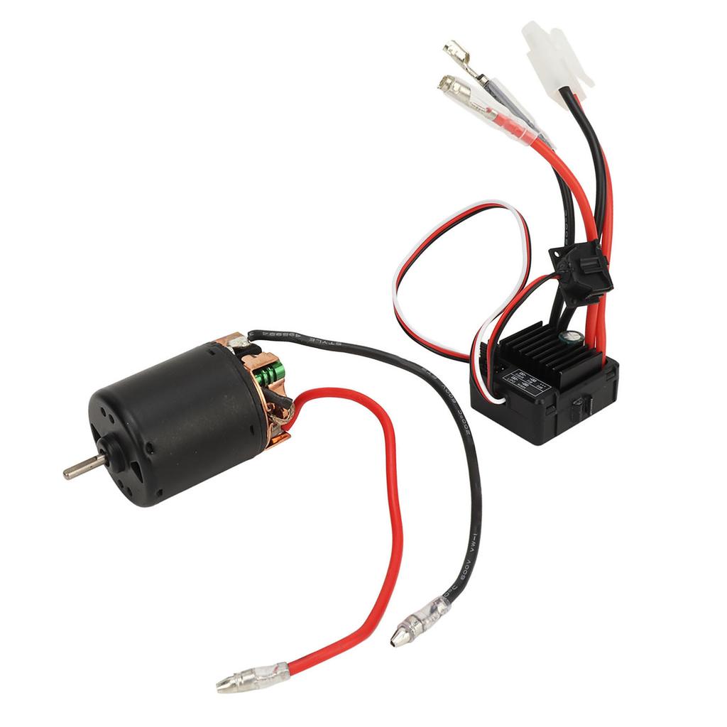 RC Motor ESC Combo Brushed 540 Motor High Torque 60A Speed Controller Low Noise Powerful RC Car Accessory for 1 14 1 10