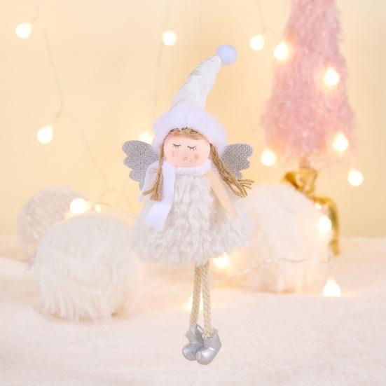 Christmas Angel Doll Decoration Plush Angel Christmas Tree Hanging Ornaments for Christmas Party New Year Wedding Valentine's Day Decoration