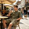 Men's Casual Loose Fit Multi Pocket Cargo Shorts Elastic Waistband Drawstring Outdoor Utility Shorts for Summer