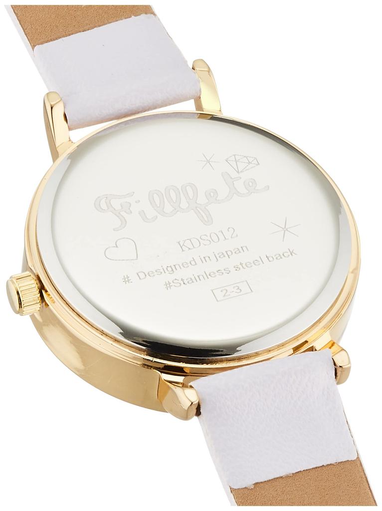 Hodinky Analogové Třesení Zlaté Kožený Řemínek Fialové [Fieldwork] KDS012-4 Dámské