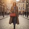 Vintage Einfarbig Weiches PU-Leder Damen Mode Schulter-Sling-Taschen Hohe Kapazität Einfacher Riemen Beutel Crossbody-Tasche Pendeln