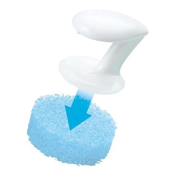 Mameita Kitchen Sponge Blue Approx. Width 6.5cm x Depth 6.5cm x Height 2cm Set of 3 Kitchen Clean Pro Sink Washing Spare Replacement Removal of water