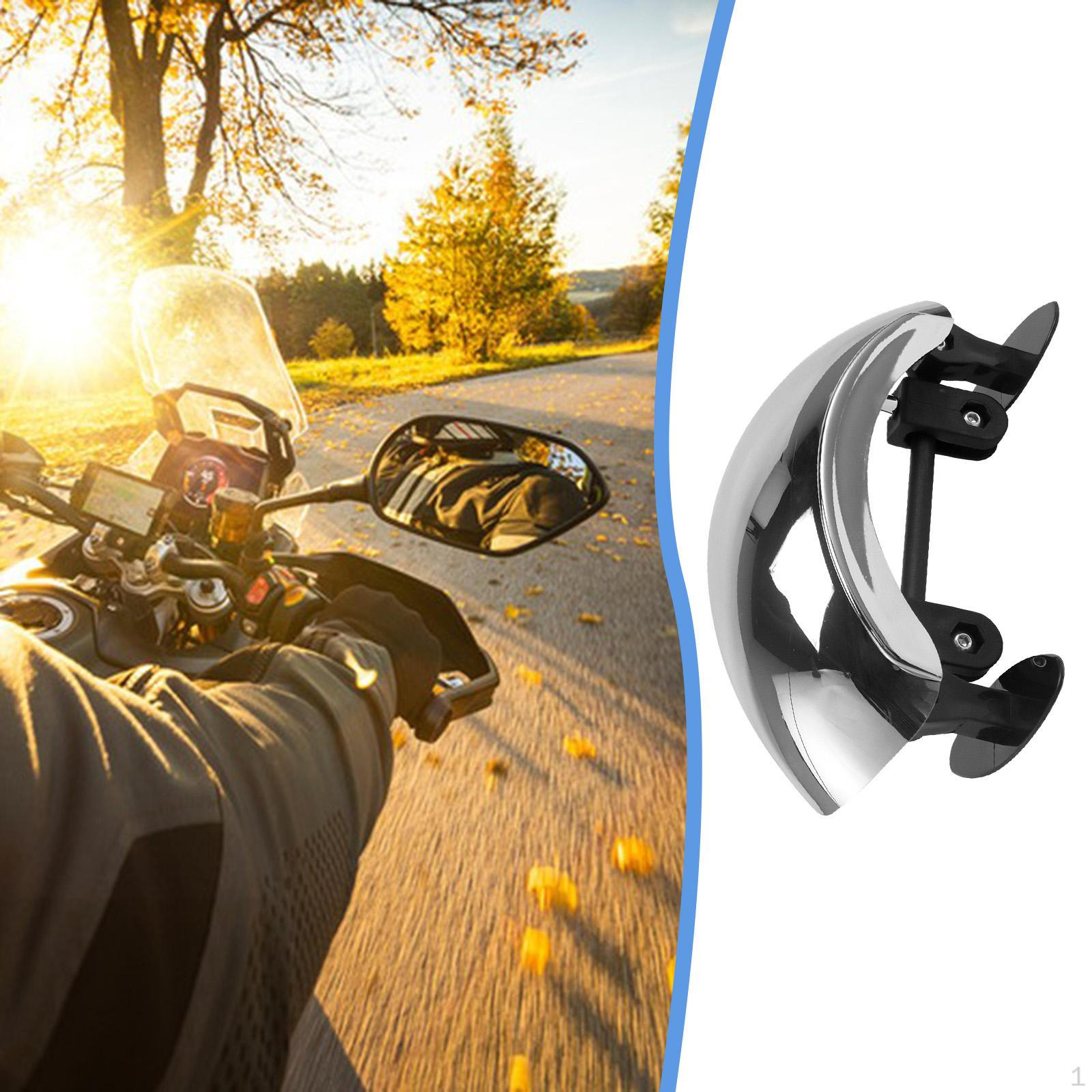 

Motorcycle Mirror Cycling Accessories Sturdy Reflective Rearview 180° Wide Angle for Cruiser