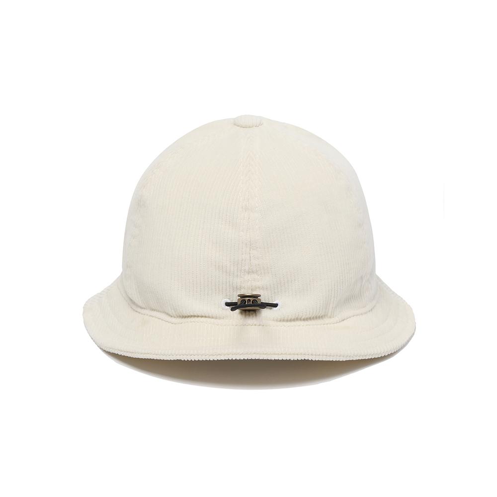 MALBON GOLF New Flat Corduroy Hat Ivory