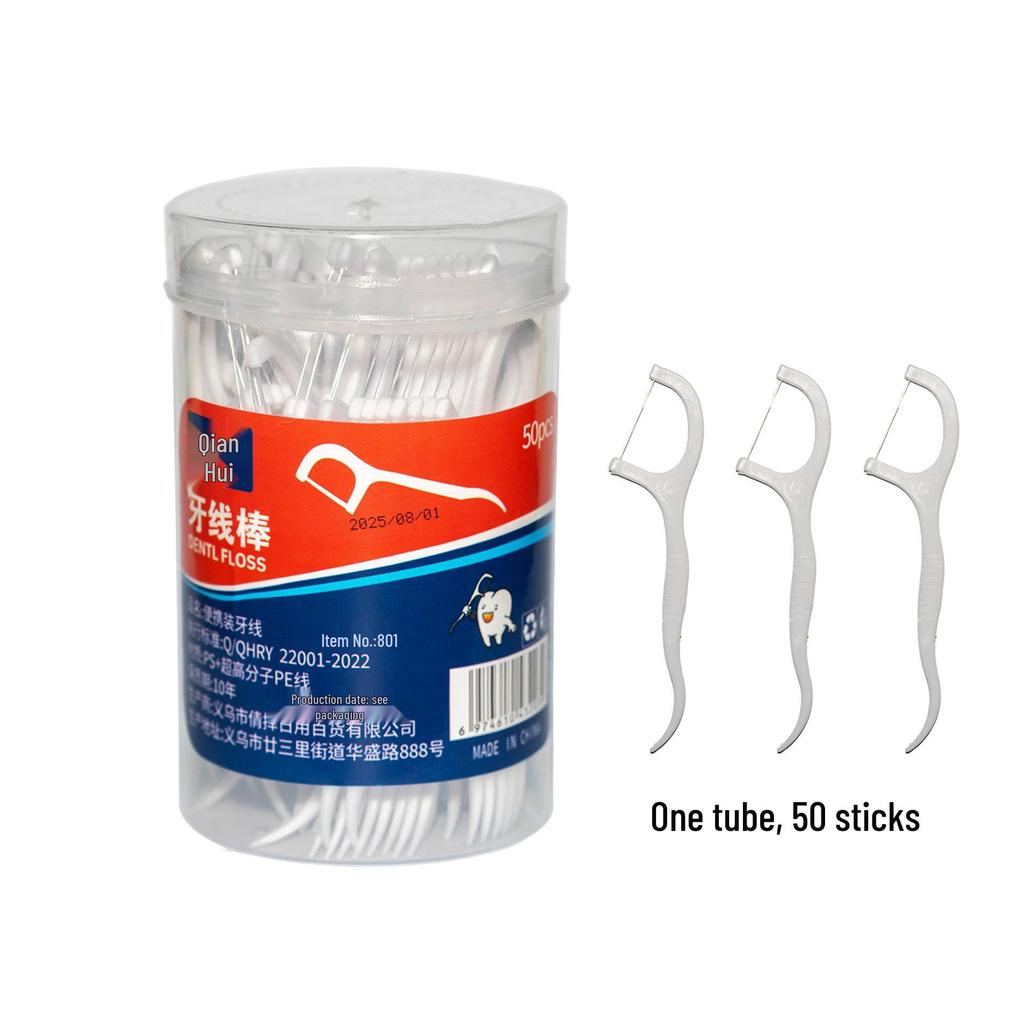 Double-Line Mint Dental Floss Family Pack: Portable, Multi-Functional Oral Cleaning Floss