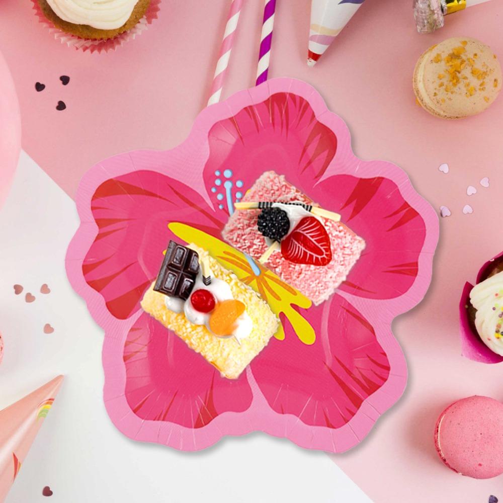 20PCS Colorful Disposable Party Plate Paper Cake Paper Plates Dinner Gathering