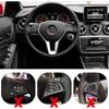 RDBS Car Interior Button Stickers Fit for Mercedes Benz W176 W246 W204 W212 C207 A207 W218 R172 R231 X204 Steering Wheel Window Door Lock AC Seat