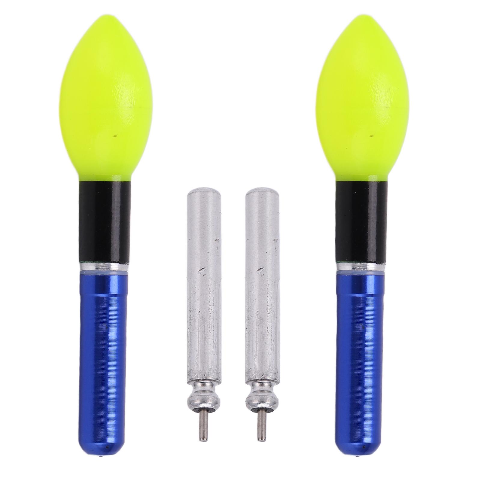 

2pcs Glowing Fishing Floats LED Glowing Fishing Drifting Bobbers for Night FishingBlue синий