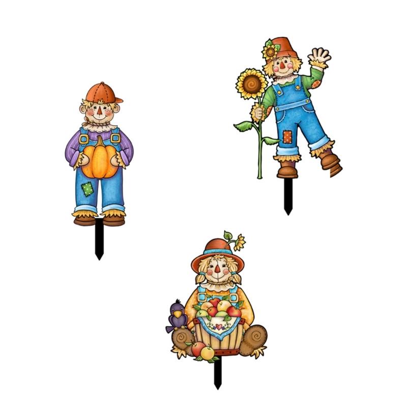 Eye Catching Ground Plug Party Garden Decorative Stakes Party Scene Thanksgiving Day Outdoor Floor Insert For Yard Lawn