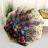 1pc Nature's Beauty Peacock Automatic Opening and Closing Umbrella - Small Umbrella Suitable for Various Occasions N066