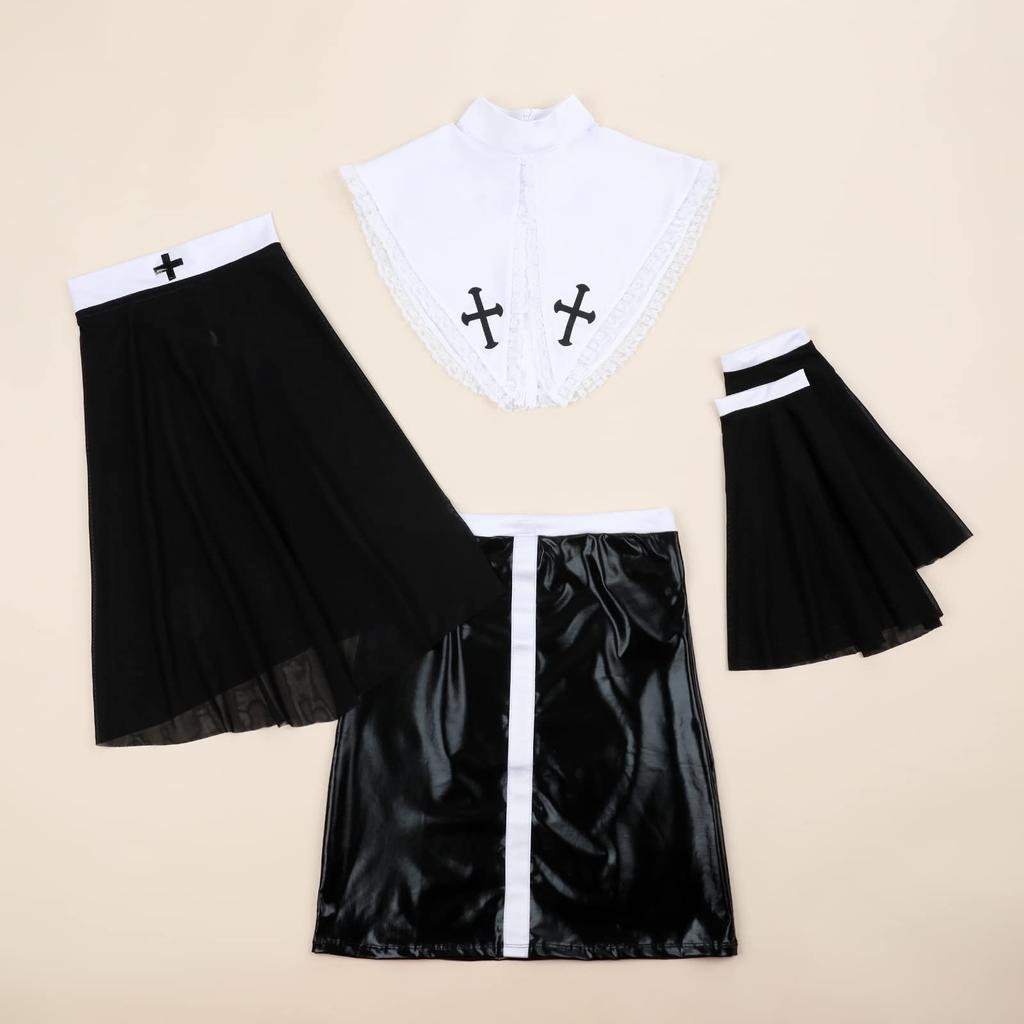 Sexy Sister Nun Training Temptation Cosplay Erotic Erotic Costume Lingerie Maid Cute Costume Disguise Photography Cos Lingerie Halloween Maria Church