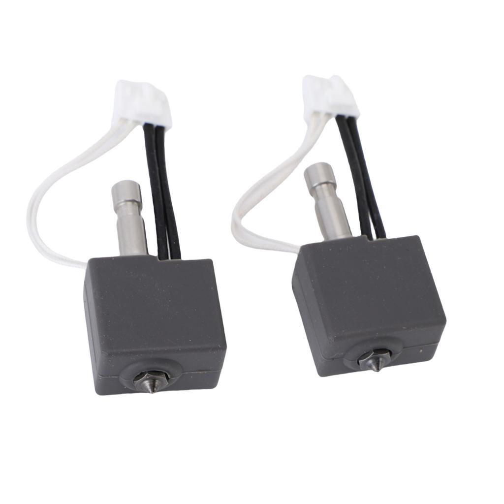 2Pcs 3D Printer Hotend Kit Replacement for Anycubic Kobra S1 Combo 0.4mm Hardened Steel Nozzle 200K Thermistor 600 Mm S