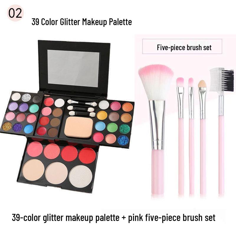 Beginner Eyeshadow & Makeup Tools Set - Authentic Nude & Stage Light Palette