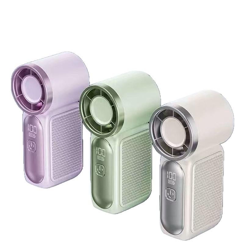 X688 Turbo Mini Handheld Fan: High-Speed, USB Rechargeable, Long-Lasting Battery, Portable for Outdoors.