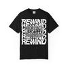 Rewind Distorted Cassette Tape T-Shirt | Retro Audio Graphic Tee