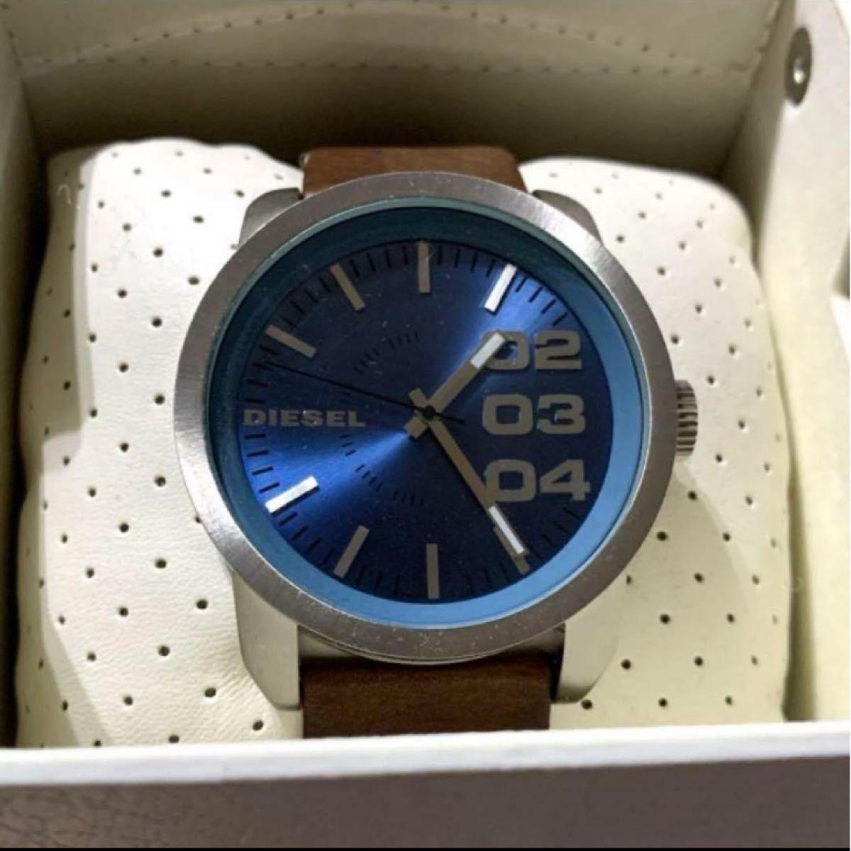 Used DIESEL watch men s blue navy diesel