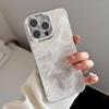 Glacier Pattern Phone Case & Lens Protector for iPhone 13/14/15/16 Promax - Glitter High-End Niche Design