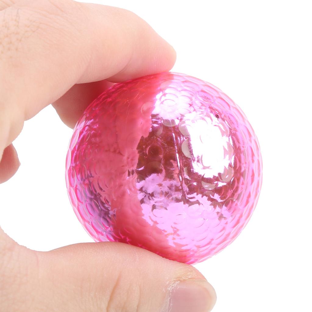 Plated Metal Color Golf Ball 1.68in Practice Balls Indoor Outdoor Training Aids Gifts