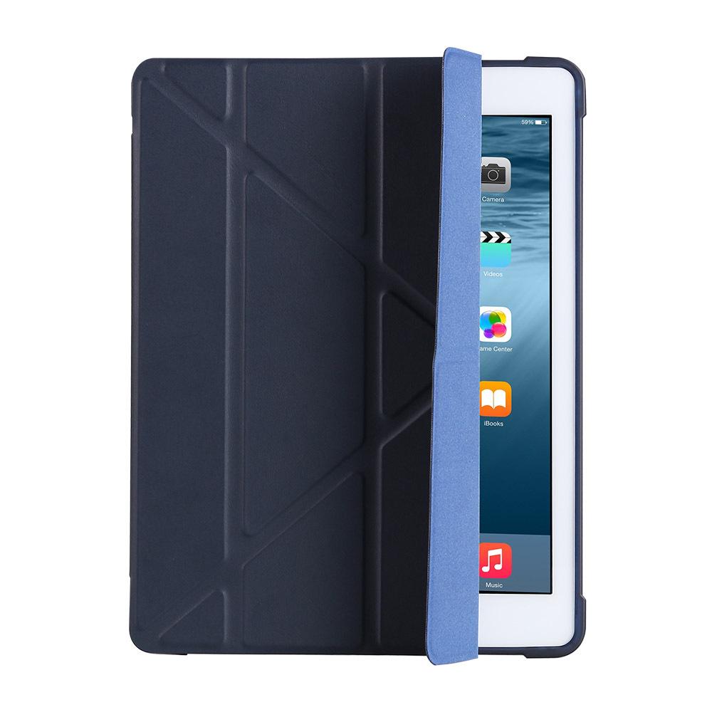 IPad Air 6 10,9" Lederhülle mit Sturzschutz, Stifthalter und Silikon-Airbag für 10,2"-Tablet