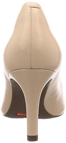 Rockport Total Motion 75mm Pointy Toe Heel Plain Pumps, Women's RPI-CI0452M, Neutral Beige Leather, Size 24.0cm, Medium