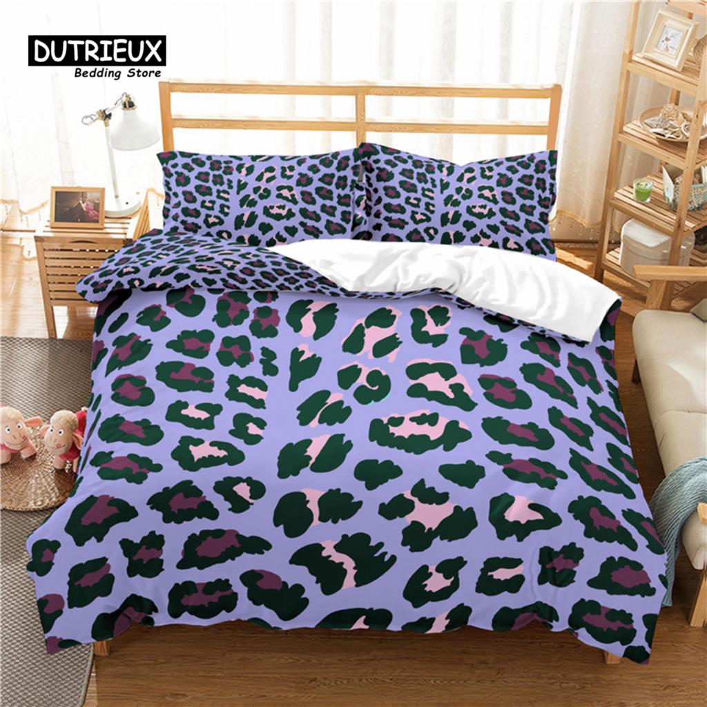 

Comforter Home Living Luxury 3D Leopard Print 2/3Pcs Comfortable Bedding Sets Eu/Us/Au Size Comforter (quilt)-EU Single(135*200cm)3pcs